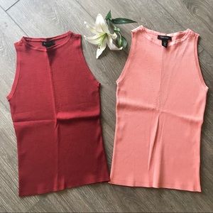 2 Whitehouse Black Market Sleeveless Sweaters